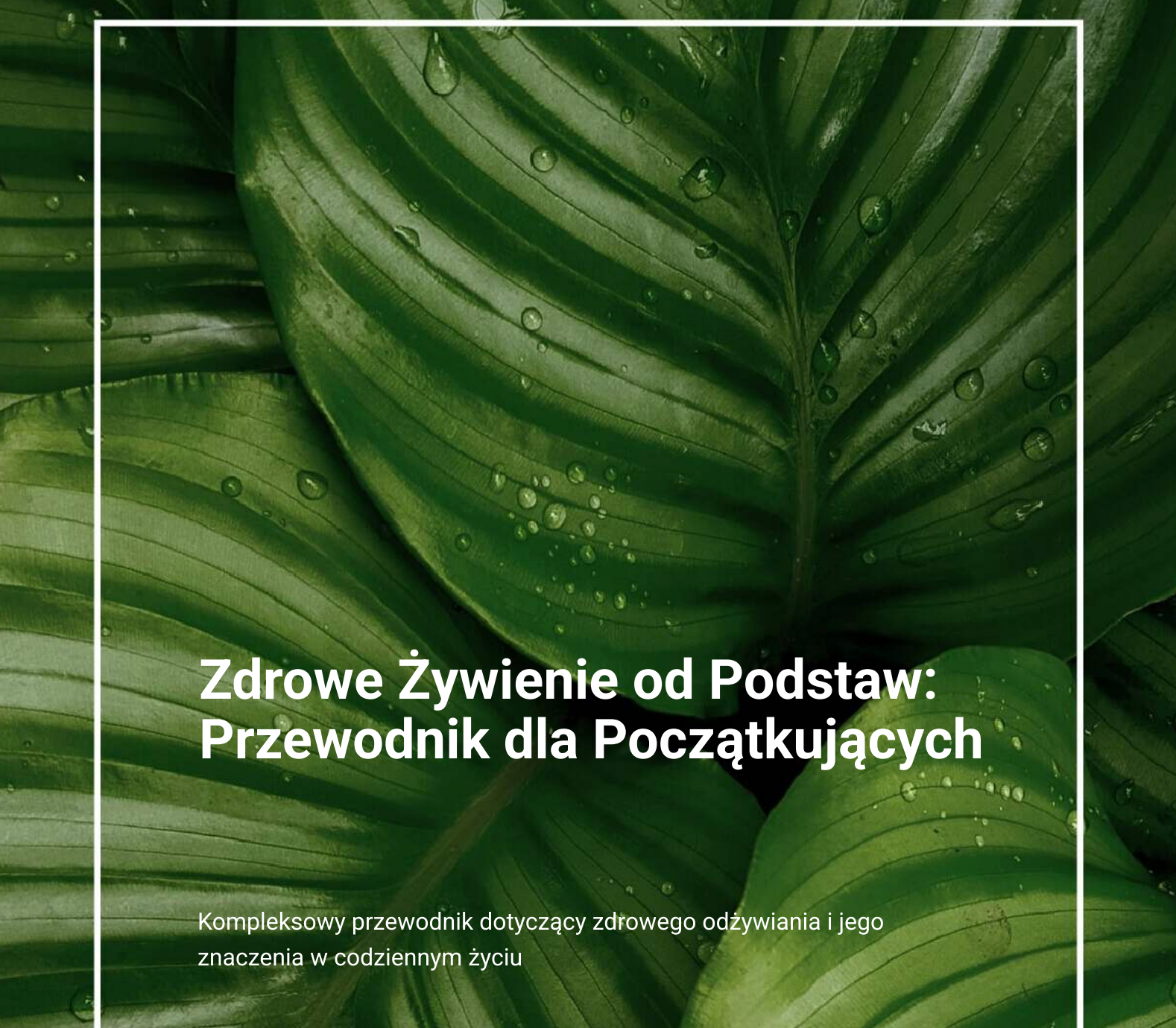 E-book Zdrowe Żywienie od Podstaw: Przewodnik dla Początkujących